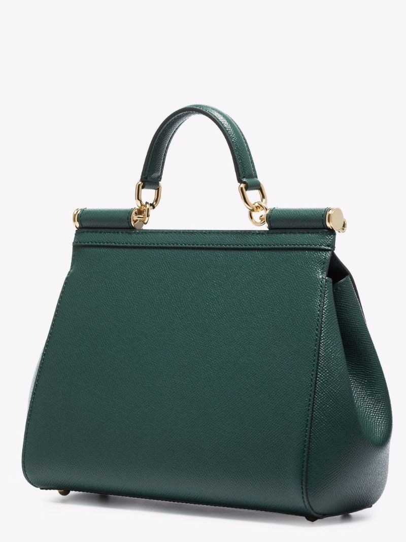 Green Sicily Medium Leather Tote Bag