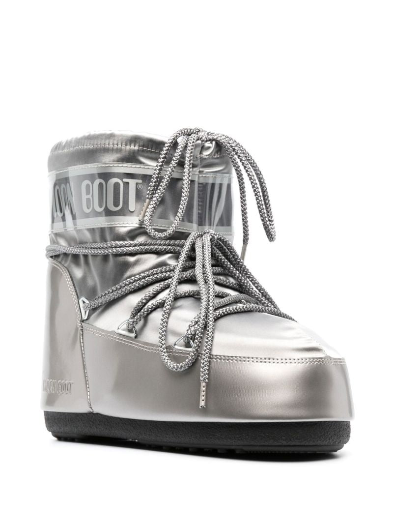 Silver Icon Low Snow Boots