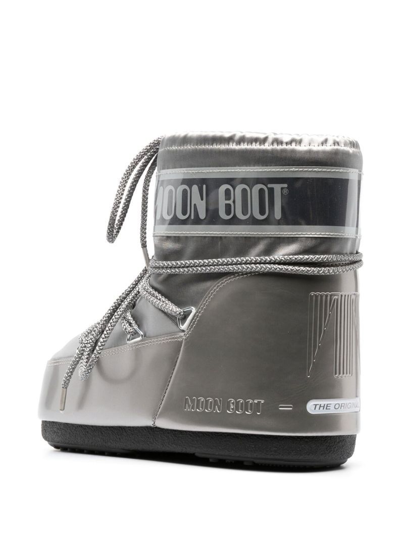 Silver Icon Low Snow Boots