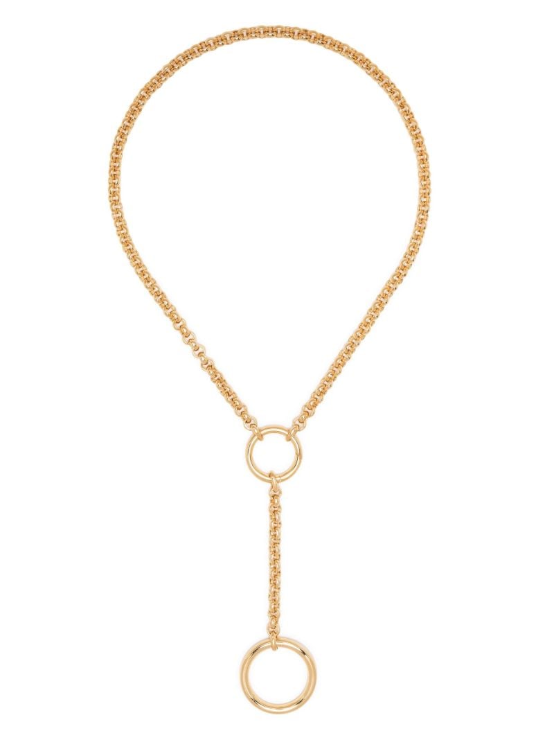 X Lucie Marquis Gold Vermeil the Edie Lariet Necklace