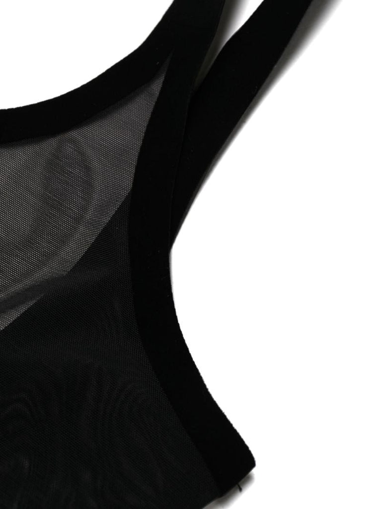 Black Tulle Forming Dress