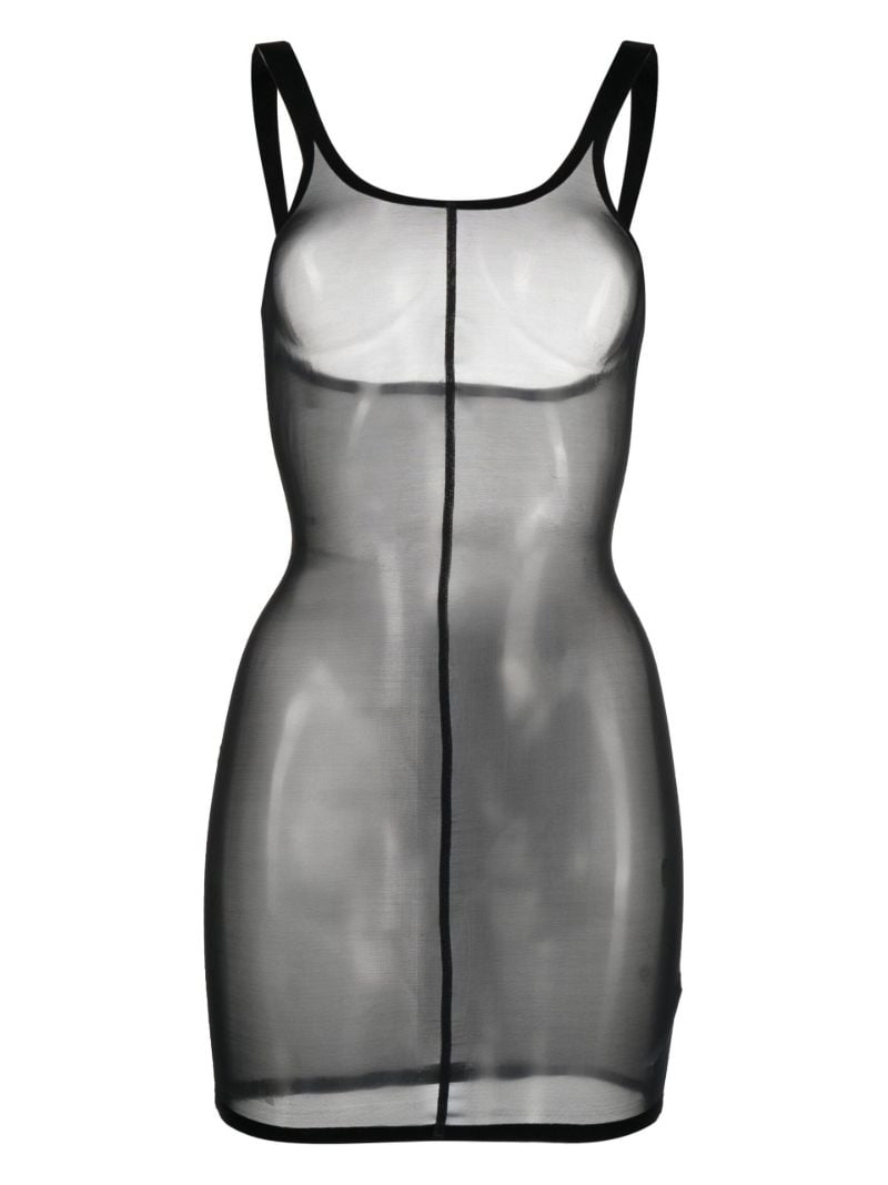 Black Tulle Forming Dress
