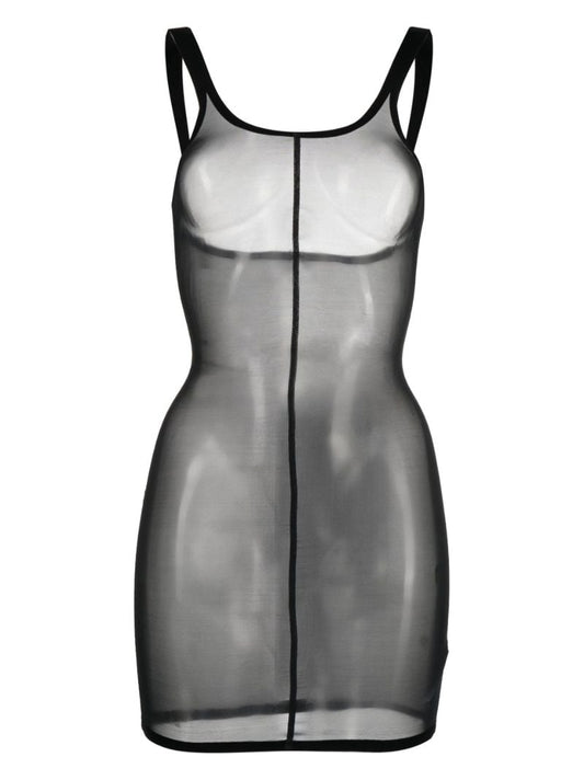 Black Tulle Forming Dress