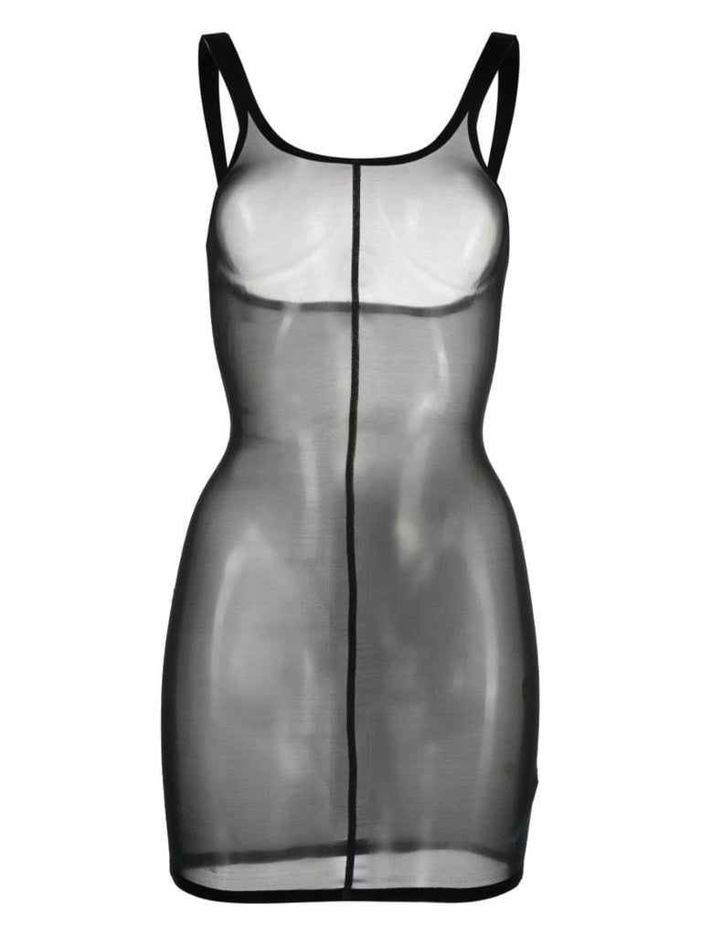 Black Tulle Forming Dress