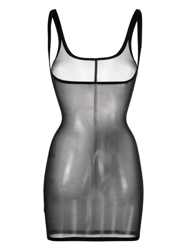 Black Tulle Forming Dress