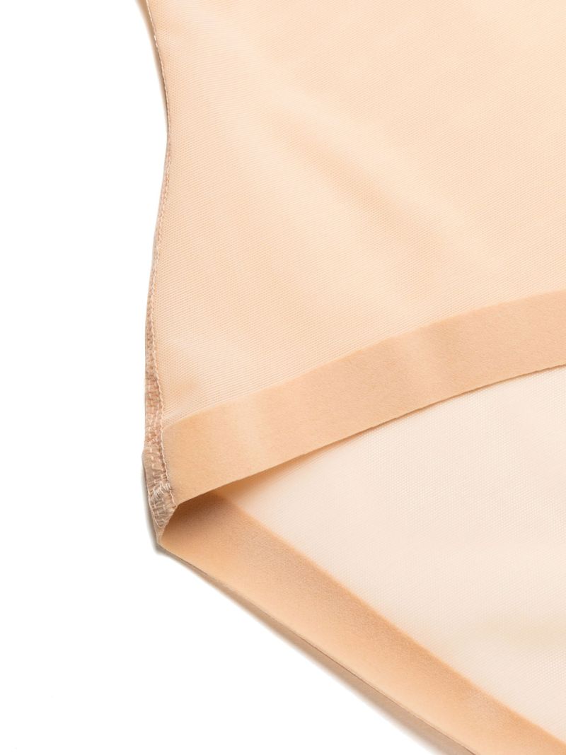 Neutral Tulle Control High Waist Briefs
