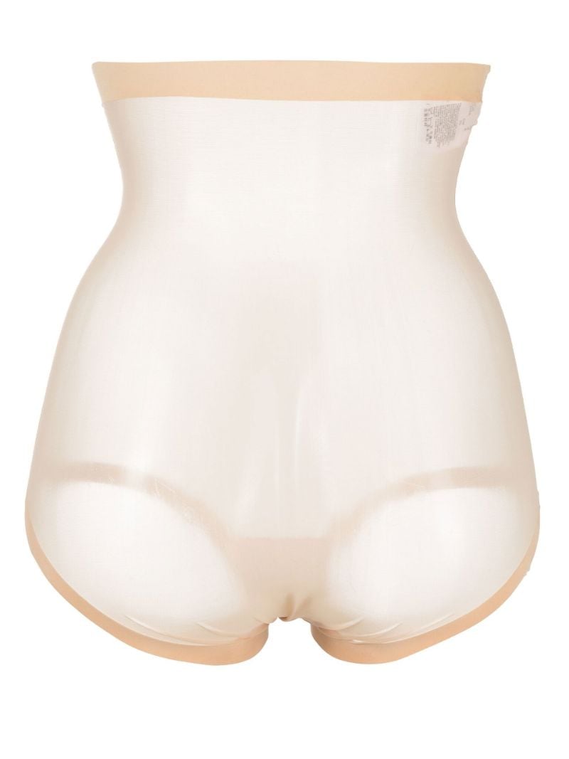 Neutral Tulle Control High Waist Briefs