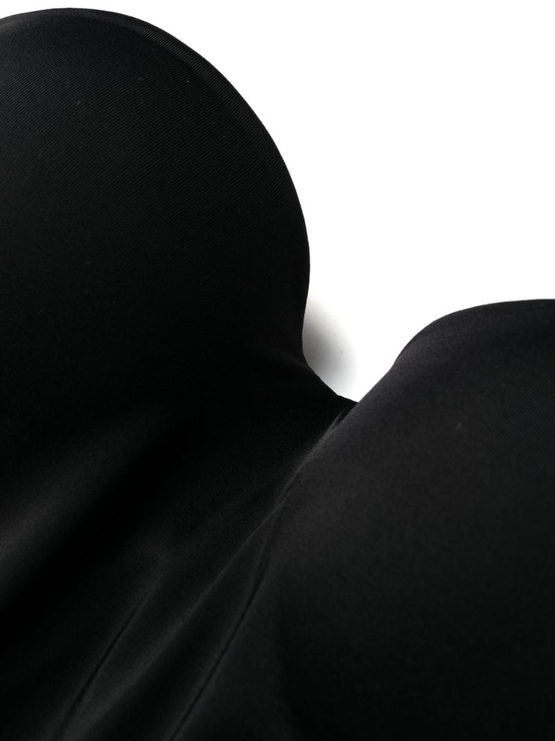 Black Mat De Luxe Form. String Bodysuit