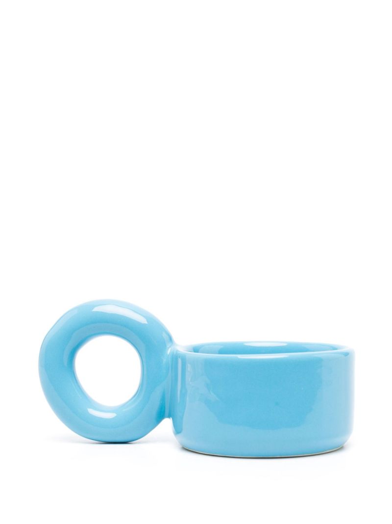 Beige and Blue Big Loop Cup Set