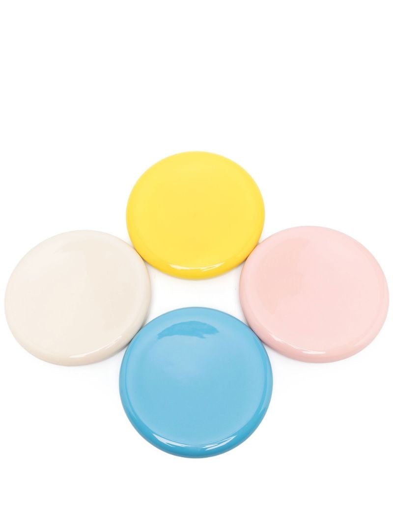 Multicoloured Puffy Plate Set