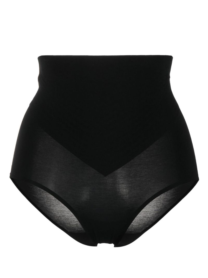 Black 3w Control High Waist Briefs