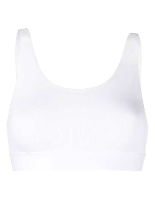 White Beauty Scoop Neck Bra