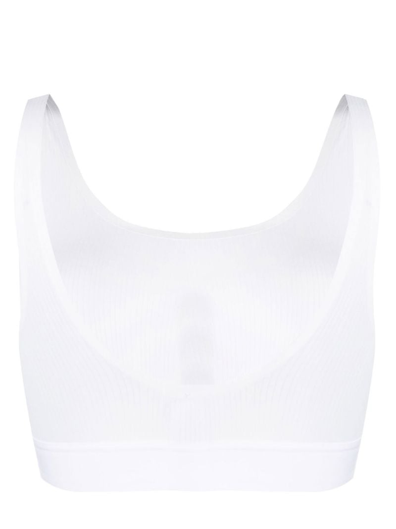 White Beauty Scoop Neck Bra