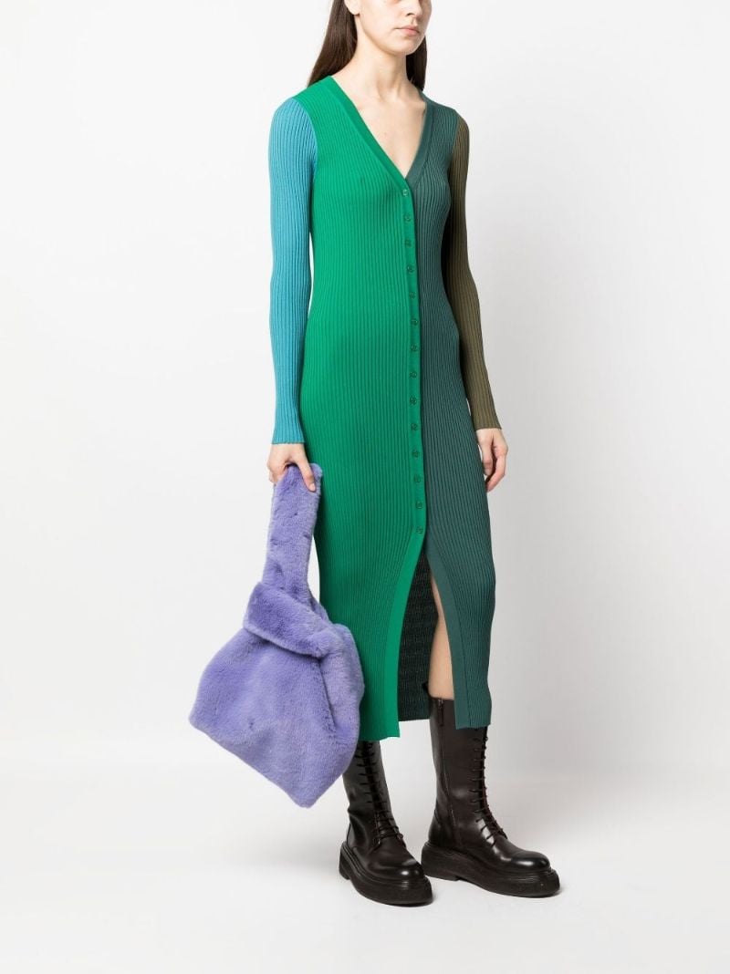Purple Mano Market Faux-fur Tote Bag