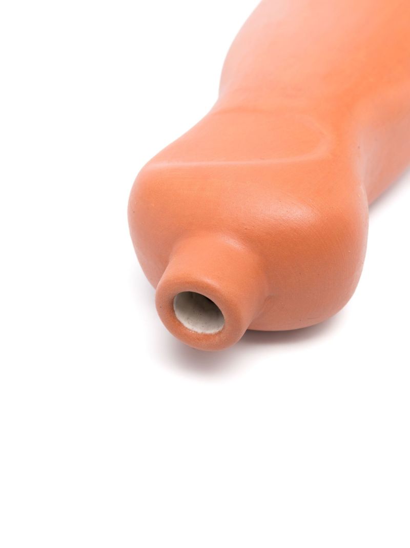 Orange Dishwash Ceramic Vase