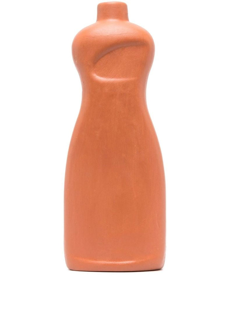Orange Dishwash Ceramic Vase