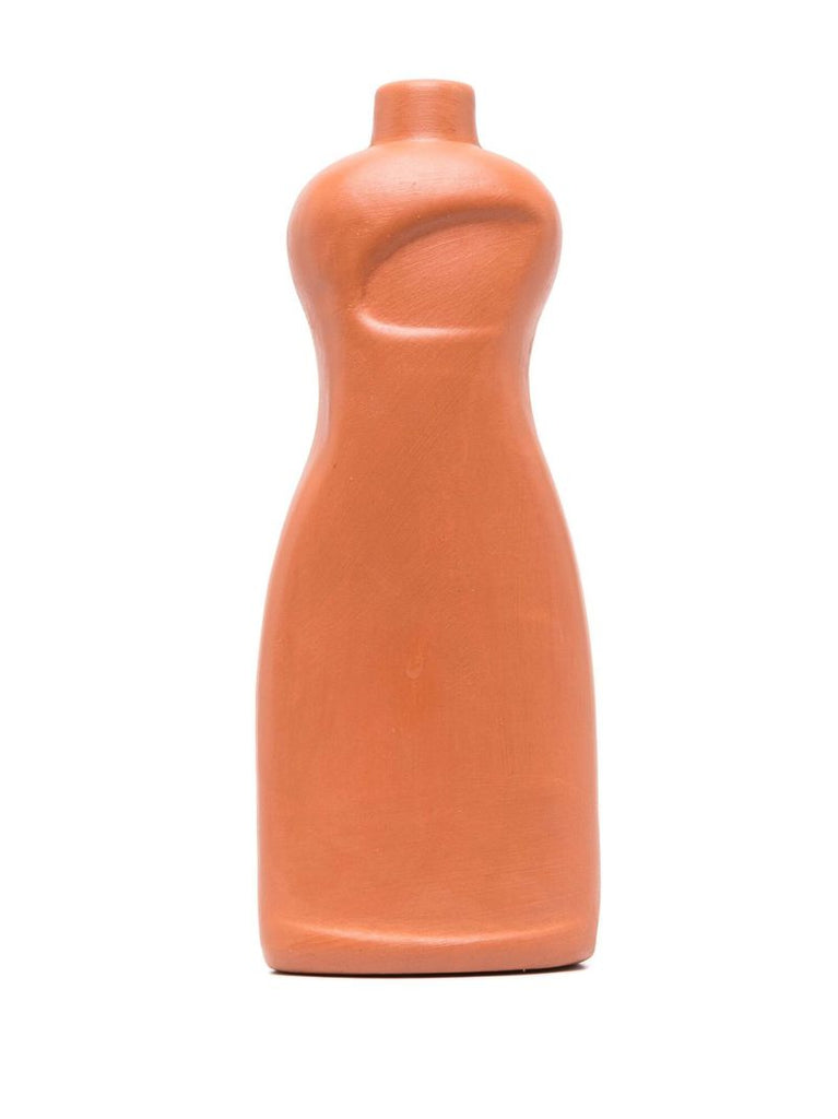 Orange Dishwash Ceramic Vase