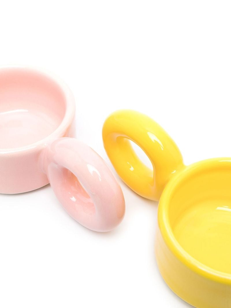 Yellow and Pink Big Loop Cup Set