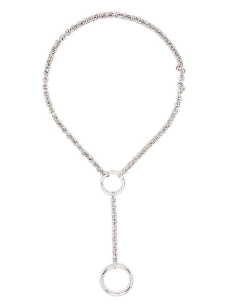 X Lucie Marquis Sterling Silver the Edie Rolo Lariet Necklace