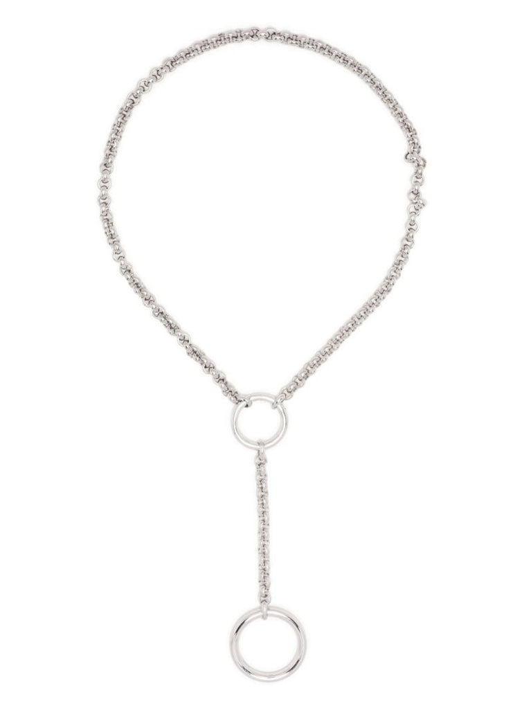X Lucie Marquis Sterling Silver the Edie Rolo Lariet Necklace