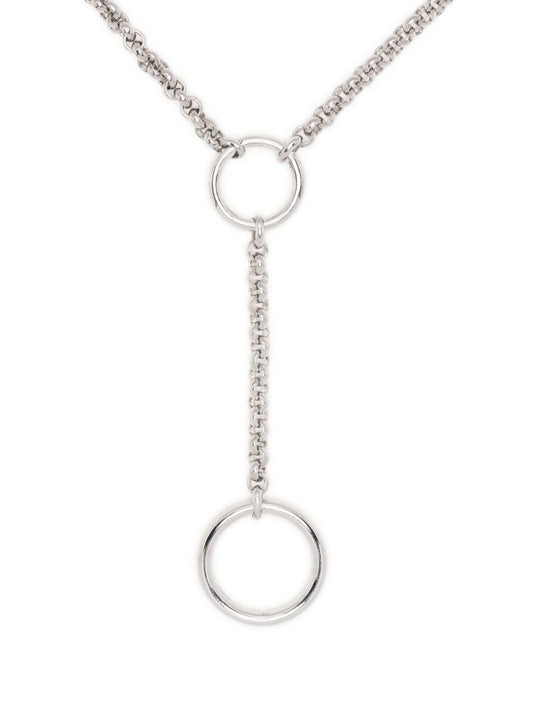 X Lucie Marquis Sterling Silver the Edie Rolo Lariet Necklace