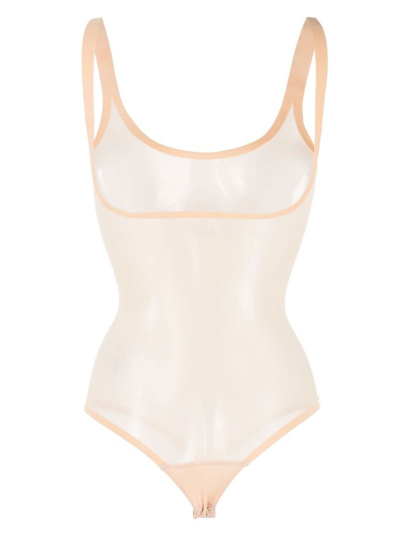Neutral Tulle Forming Bodysuit