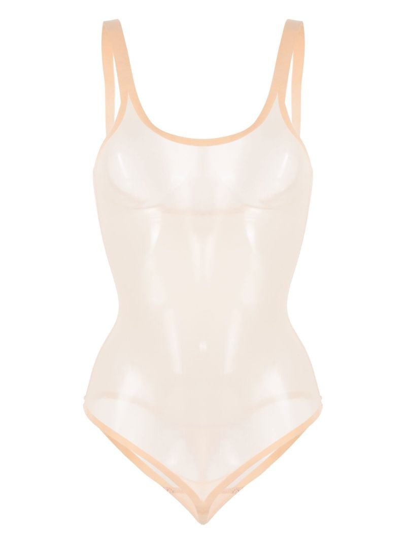 Neutral Tulle Forming Bodysuit