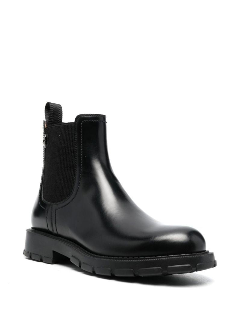 Black Iago Leather Chelsea Boots