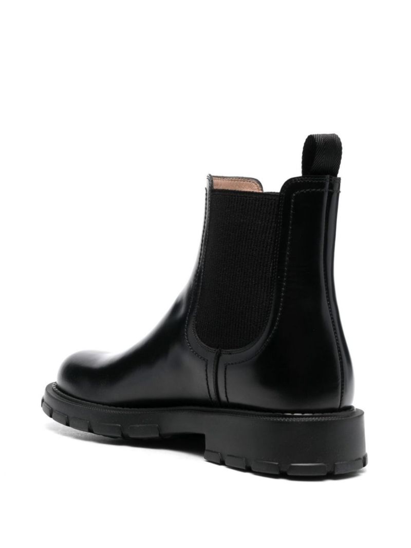 Black Iago Leather Chelsea Boots