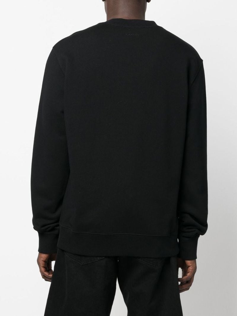 Black Logo Print Sweatshirt