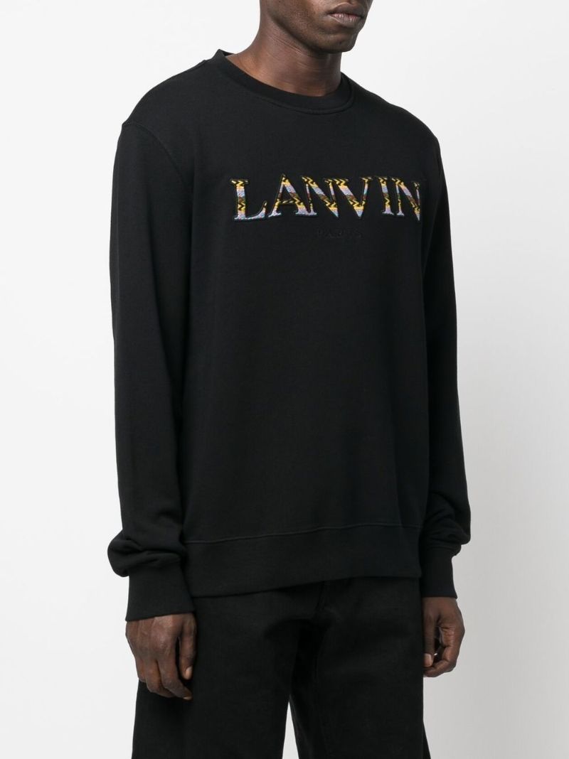 Black Logo Print Sweatshirt