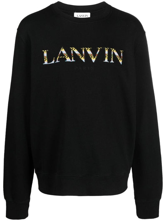 Black Logo Print Sweatshirt