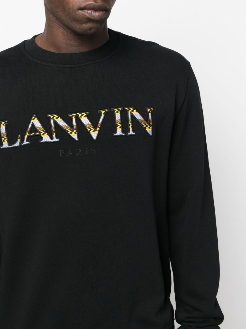 Black Logo Print Sweatshirt