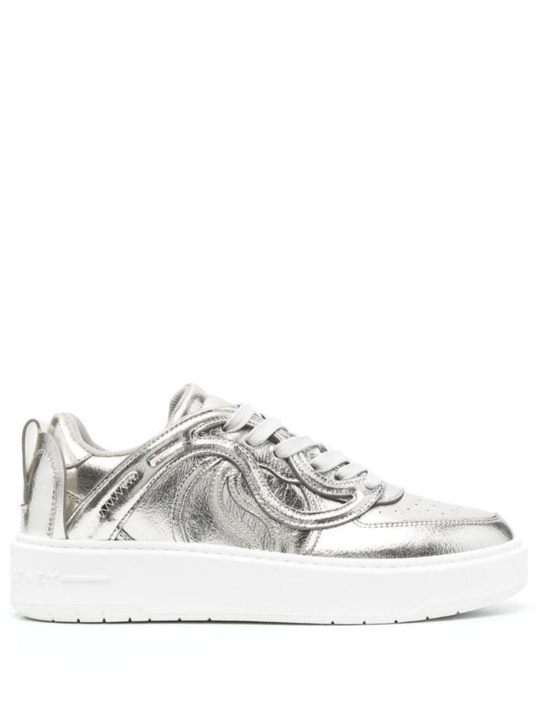 Silver S-wave Low-top Sneakers