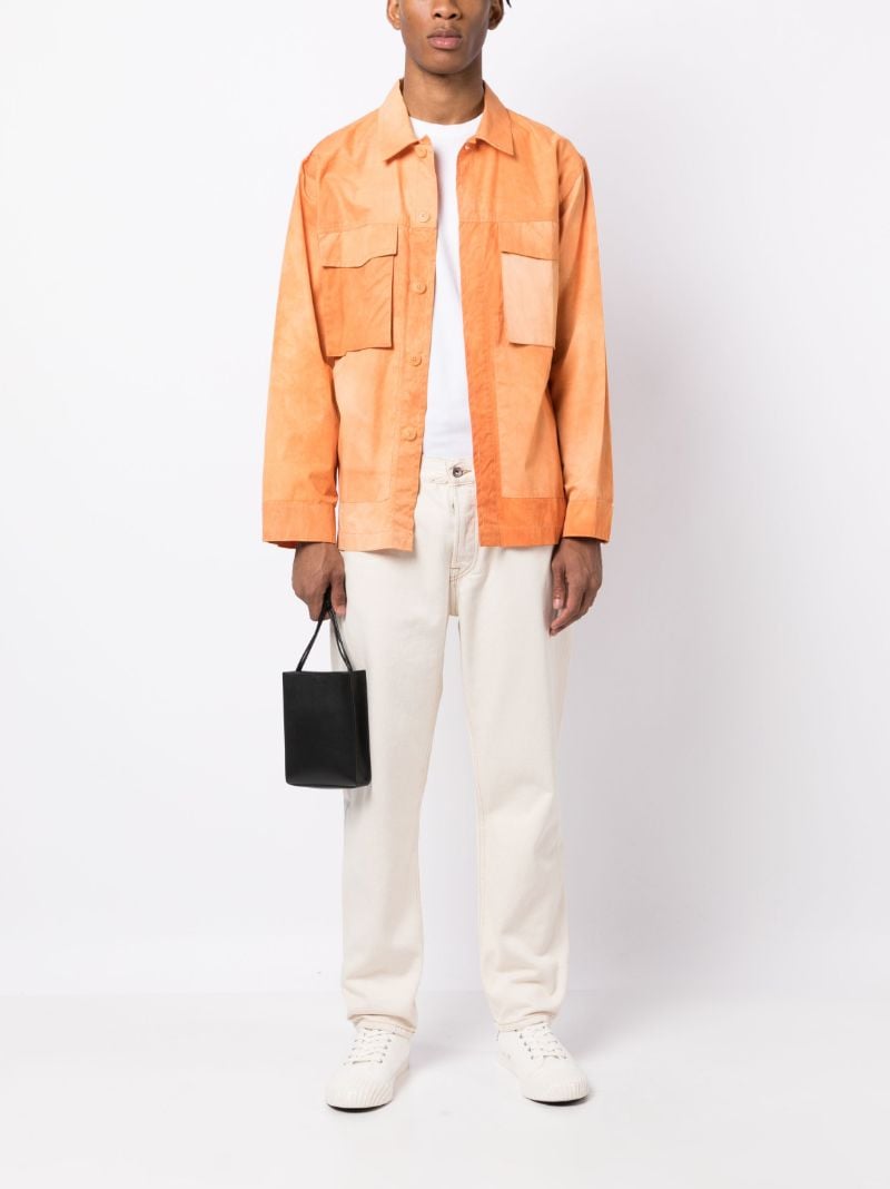 White Tearaway Tapered Jeans