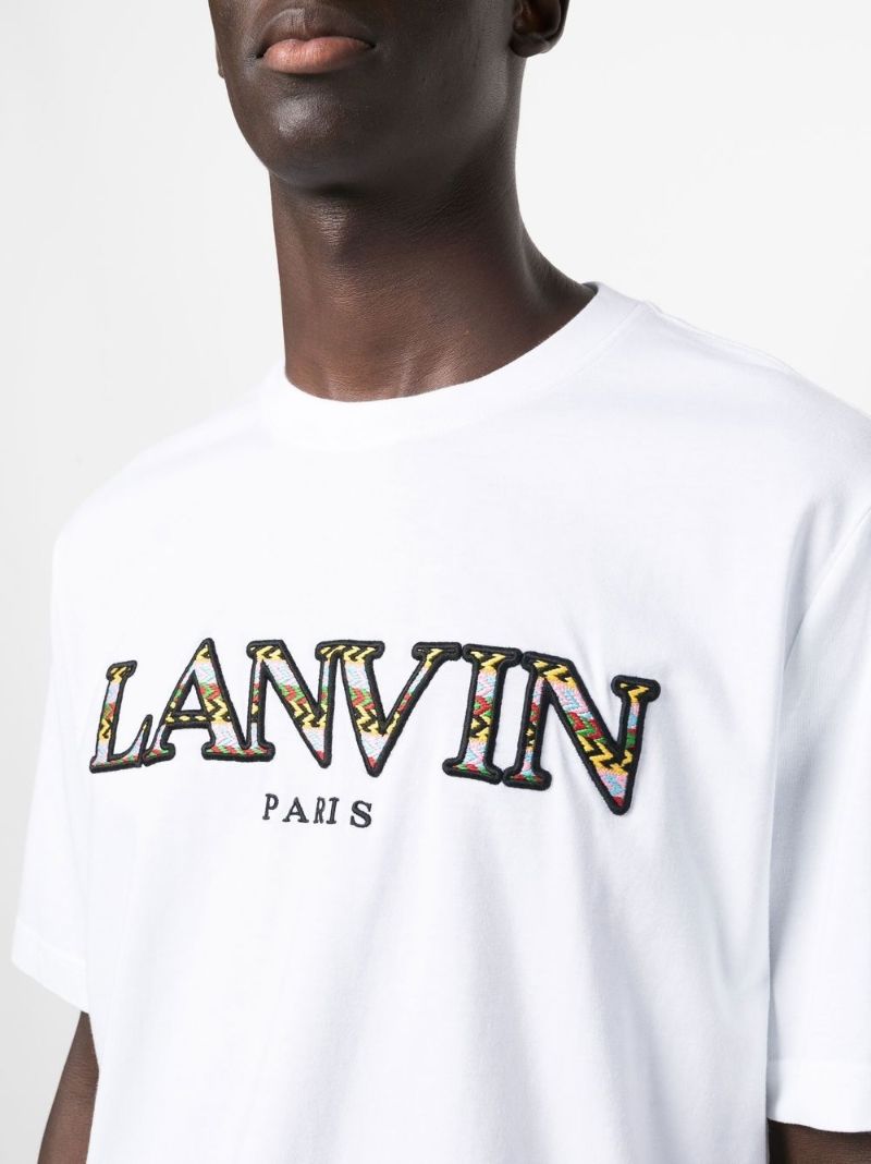 White Logo Cotton T-shirt