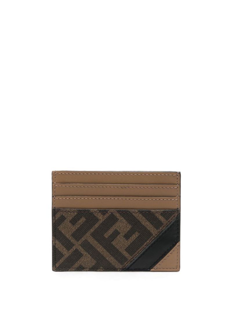 Brown Monogram Leather Card Holder