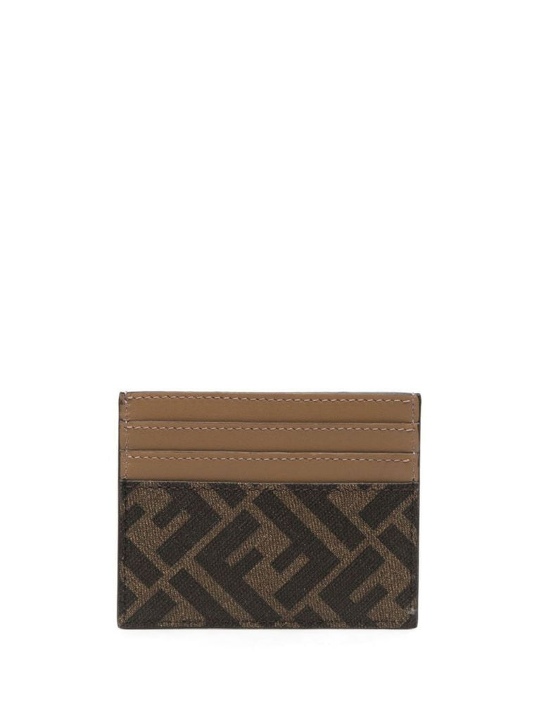 Brown Monogram Leather Card Holder
