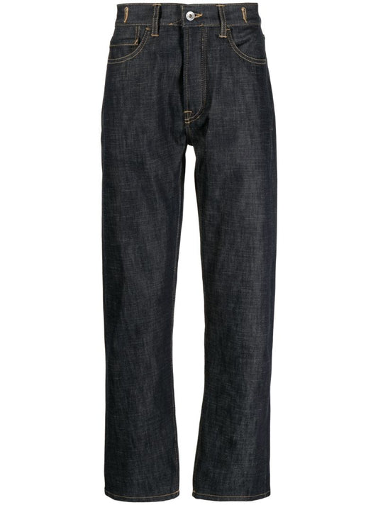 Blue Tearaway Tapered Jeans