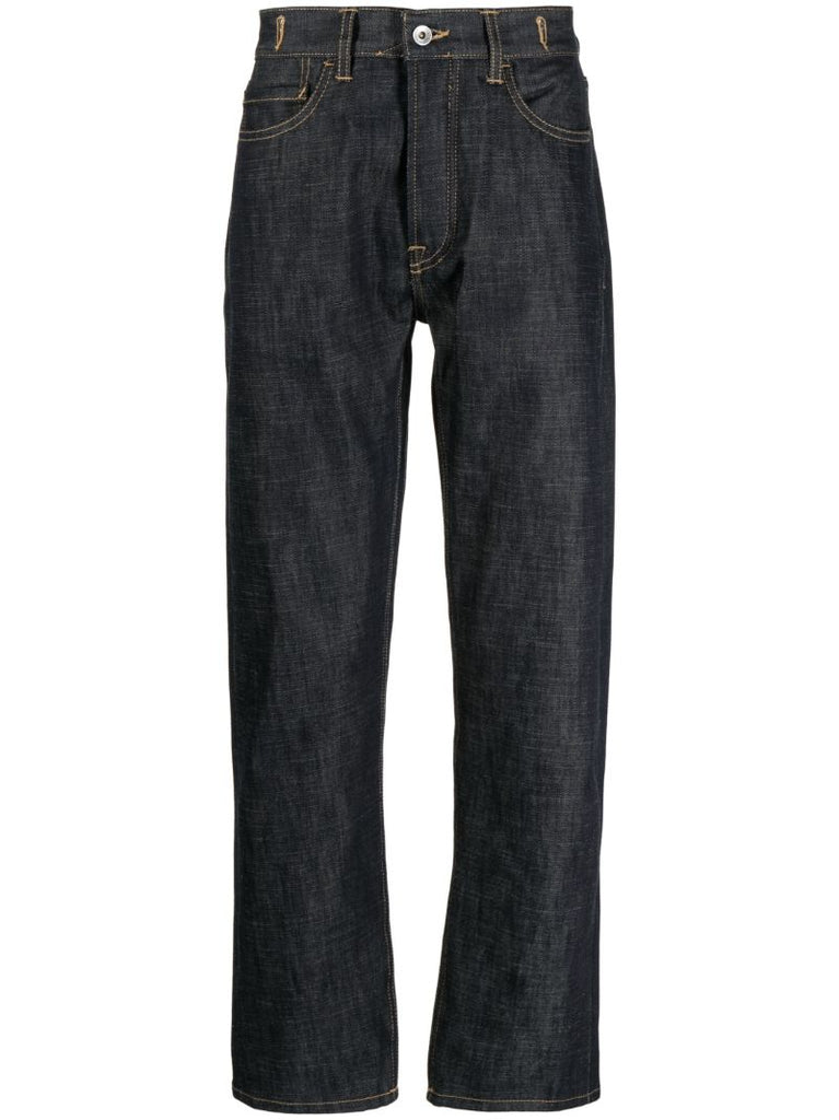 Blue Tearaway Tapered Jeans