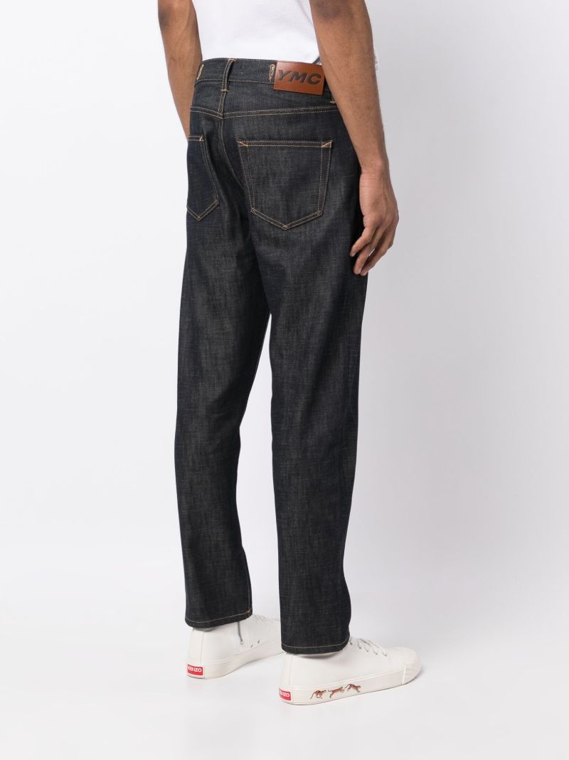 Blue Tearaway Tapered Jeans