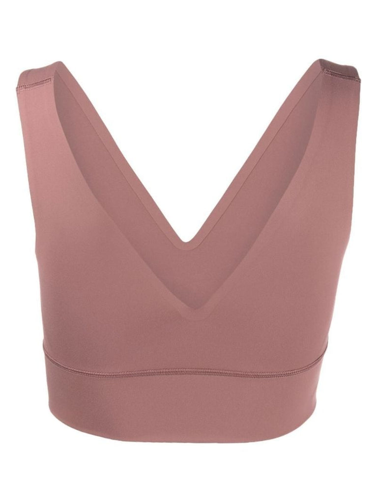 Pink Logo Print Crop Top
