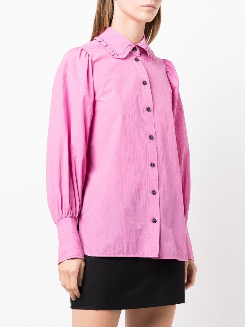Pink Puff Sleeve Shirt
