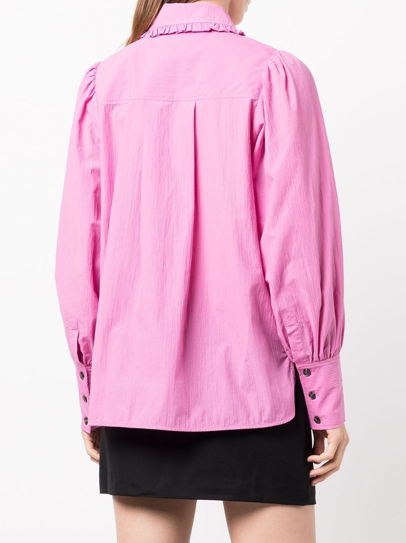 Pink Puff Sleeve Shirt
