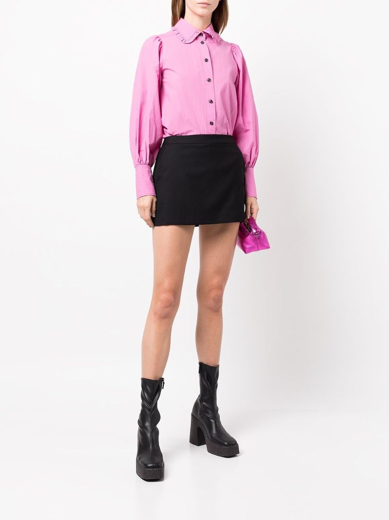 Pink Puff Sleeve Shirt
