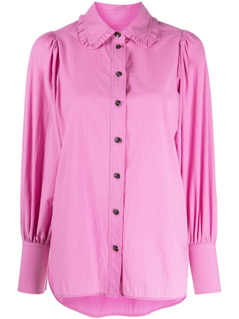Pink Puff Sleeve Shirt
