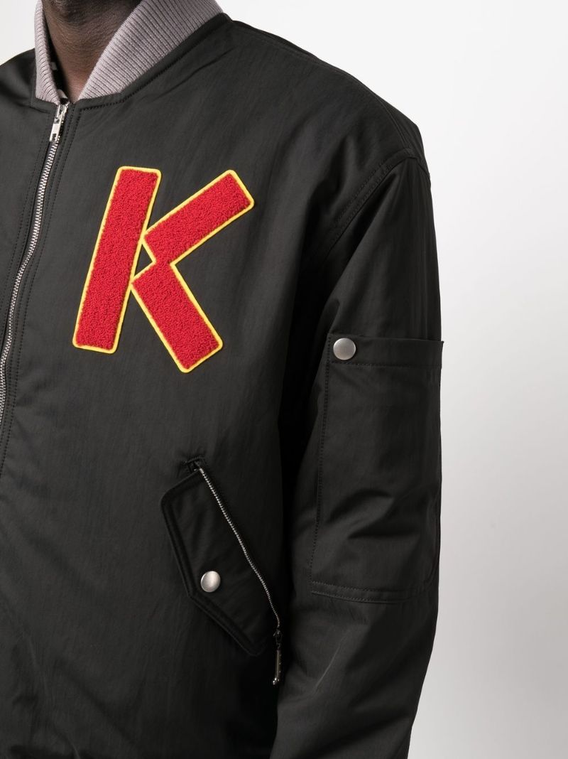 Black Varsity Bomber Jacket