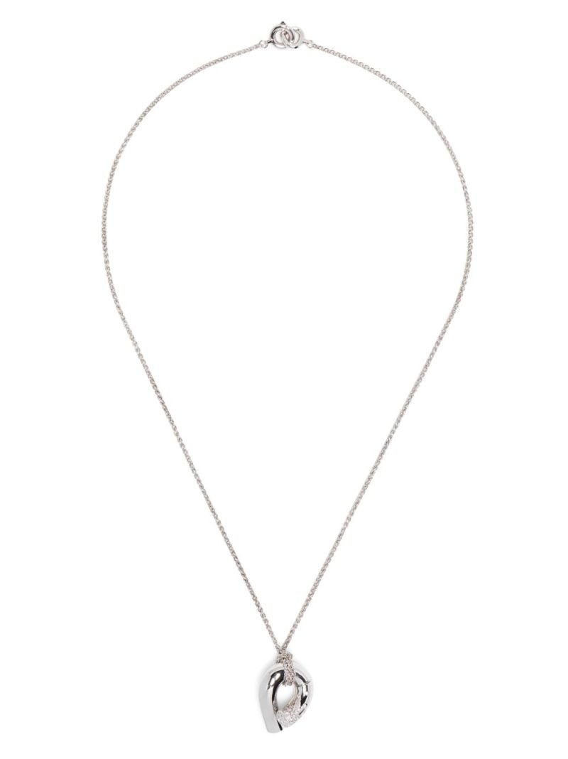 18k White Gold Oera Diamond Necklace