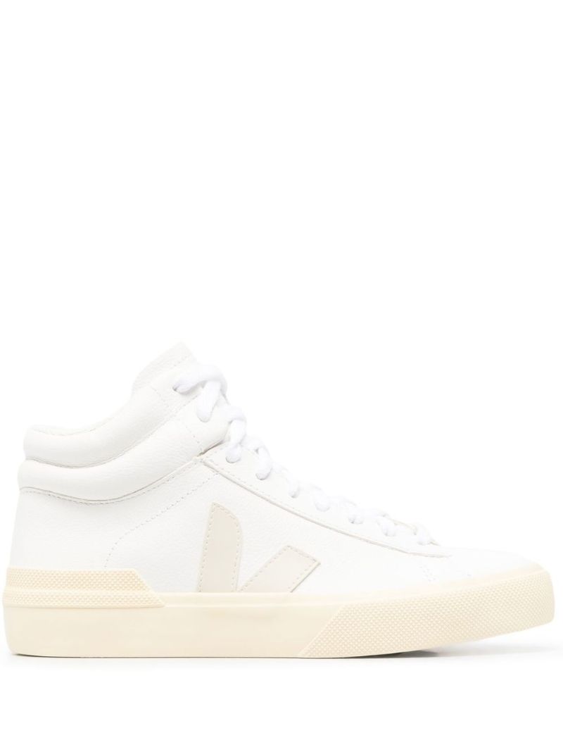 White Minotaur Leather High-top Sneakers