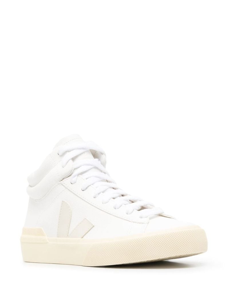 White Minotaur Leather High-top Sneakers